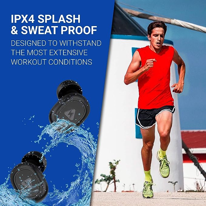 INSTAPLAY Power Shots Bluetooth Truly Wireless in Ear Earbuds with Mic (Black) INSTAPLAY Power Shots Bluetooth Truly Wireless in Ear Earbuds with Mic (Black)
